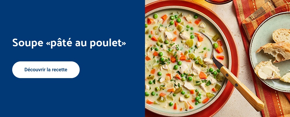 Soupe pate au poulet