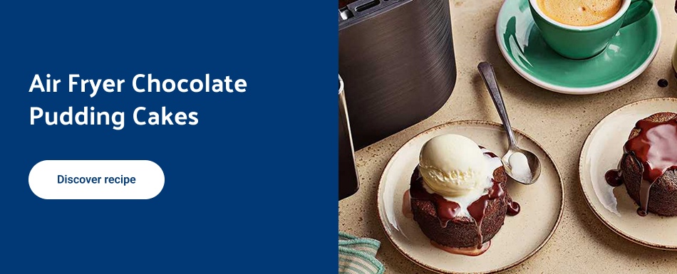 Air fryer chocolate pudding cakes